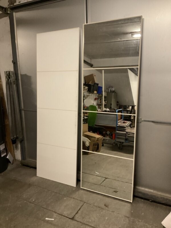 Portes couliisantes lot de deux avec rail