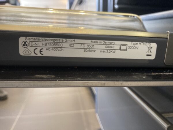 Four encastrable Siemens HTHB 75 – Image 3