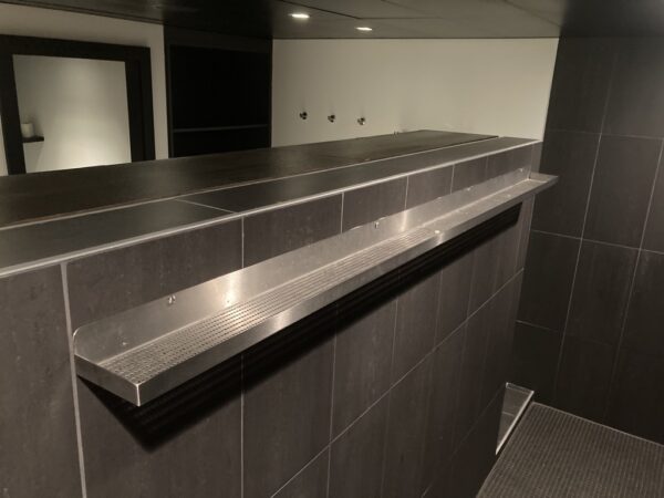 Tablette porte savon inox 210cm