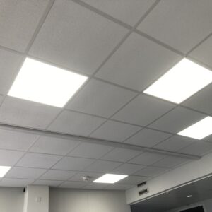 Dalle LED pour faux-plafond Chicago metallic 50x50