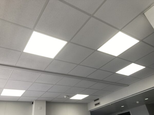 Dalle LED pour faux-plafond Chicago metallic 50x50