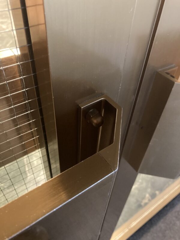 Poignée de porte vintage en aluminium – Image 2