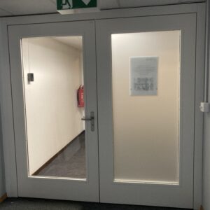 Porte double vitrée EI 30