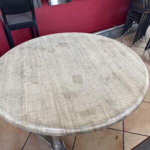 Table terrasse restaurant ronde