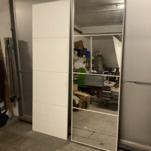 Portes couliisantes lot de deux avec rail