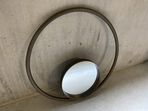 Miroir circulaire laiton
