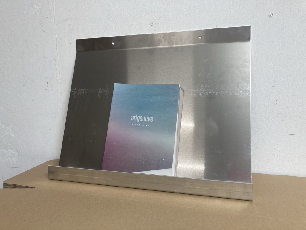 Présentoir aluminium brosse