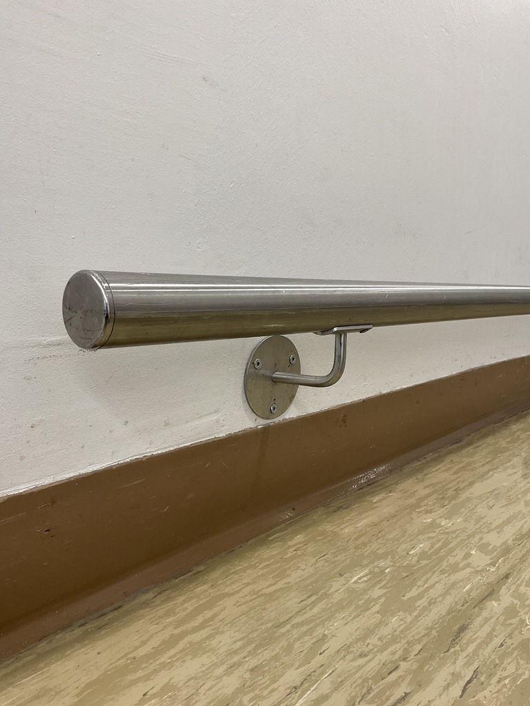 Main courante inox L: 1570 mm Ø 42 mm – Image 3