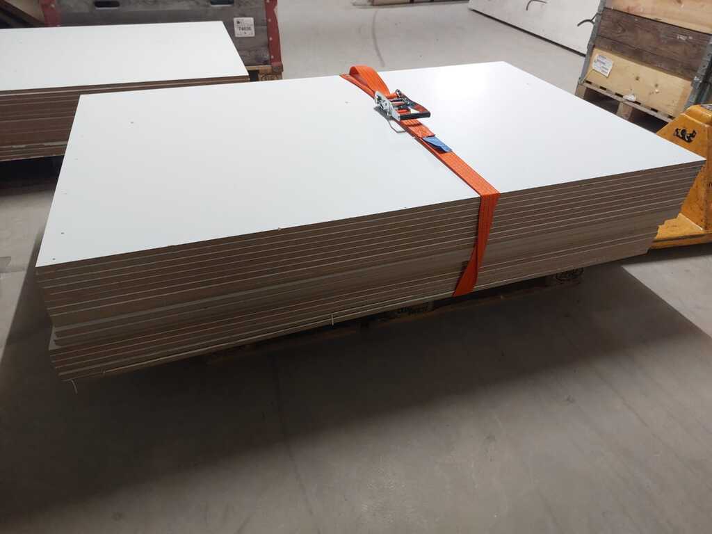 Set de 19 Panneaux MDF peint blanc
