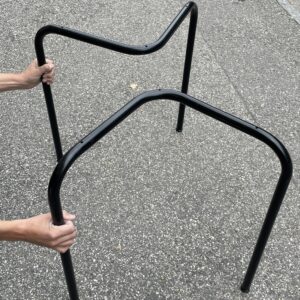 Paire de pied de table tubulaire en M: Taille 2