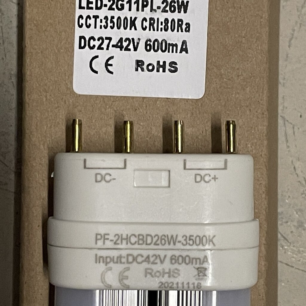 Lot(s) de 50 Tube LED 2G11 – Image 3