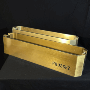 Poignées poussoires pour portes de Hall d'entrée dorée