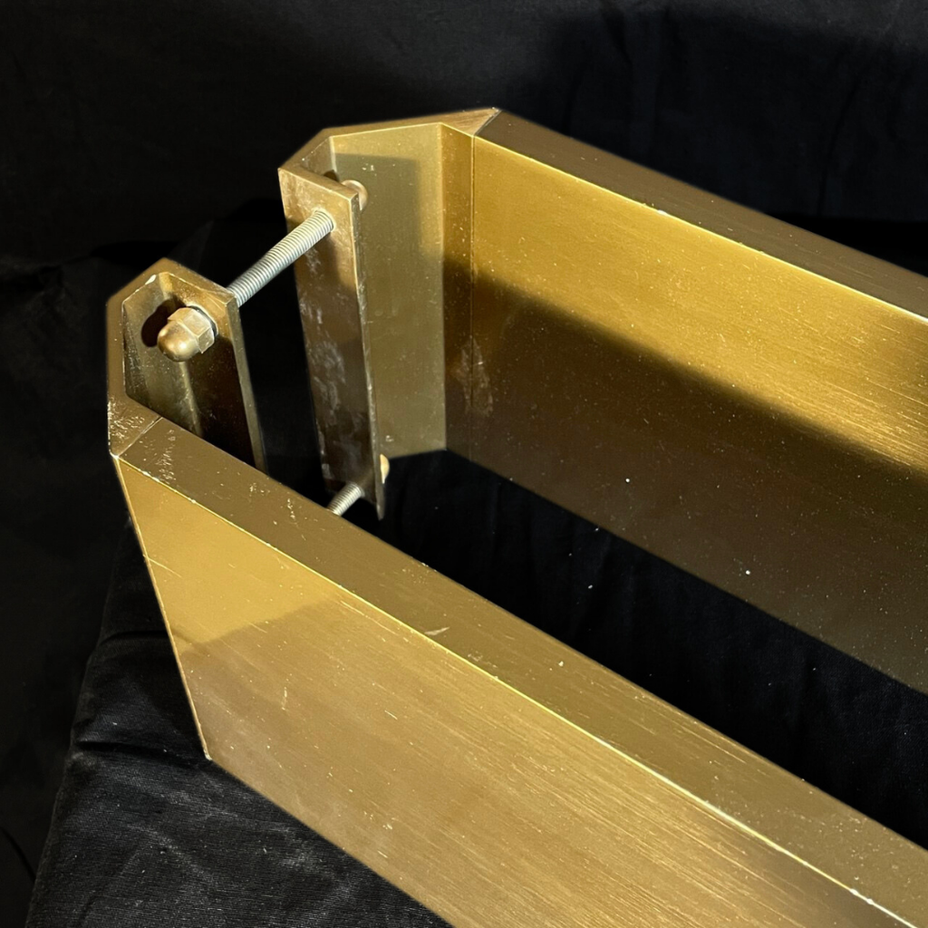 Poignées poussoires pour portes de Hall d'entrée dorée – Image 2