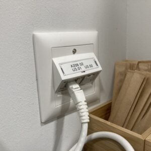 Prise ethernet double