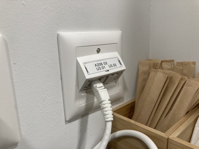 Prise ethernet double