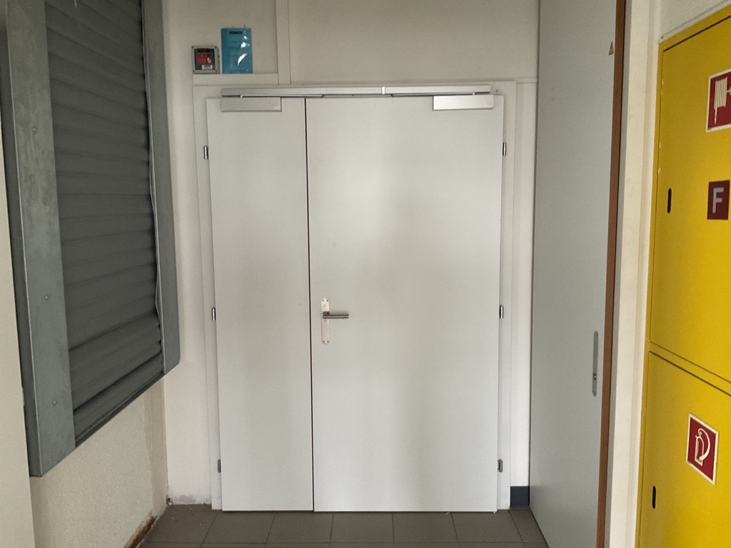 Porte coupe feu, 2 battants