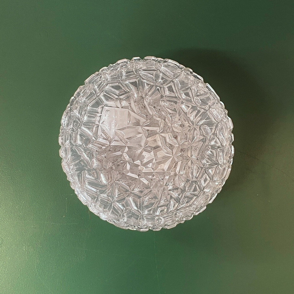 Plafonnier en verre texturé vintage – Image 2