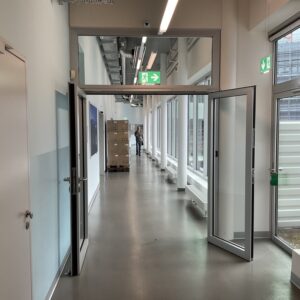 Porte vitrée double