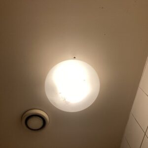 Luminaire demi-sphérique verre