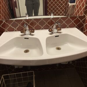 Lavabo double courbe