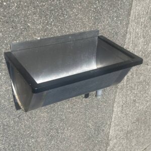 Bac de lavage métallique