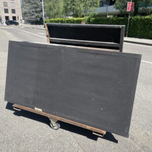 Cadre avec toile tendue noir