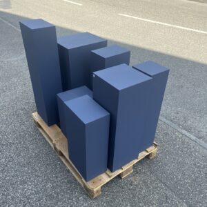 Socle d'exposition bleuet 30x20x80