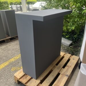 Socle d'exposition Gris Castor 45 x 90 x 100