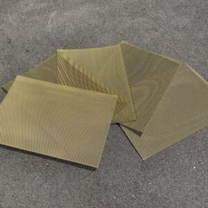 Grillage aluminium doré
