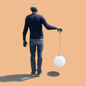 Lampe globe en verre