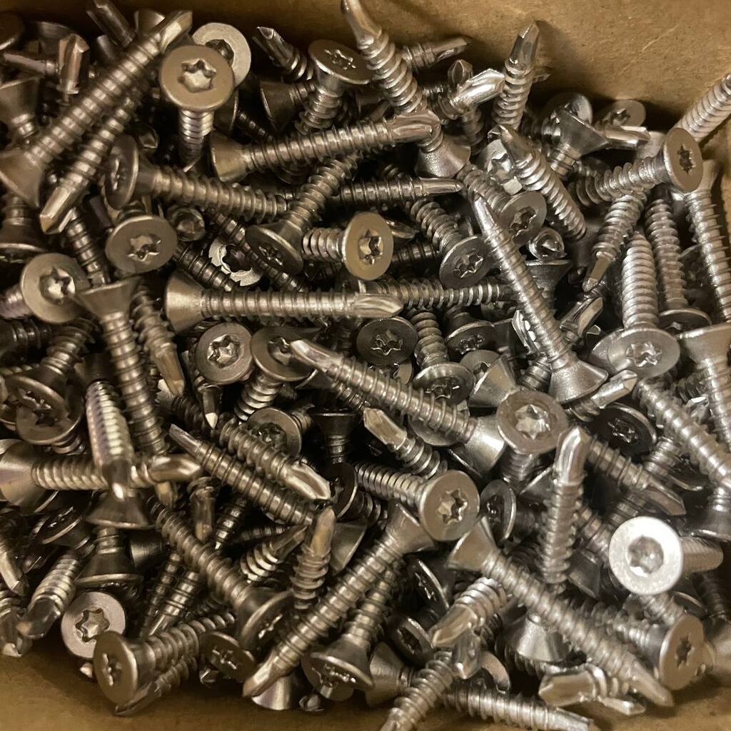 Lot de 1000 - Vis à tôle autoperforante - Torx - Tête fraisé 3,9 x 25, inox A2 – Image 2