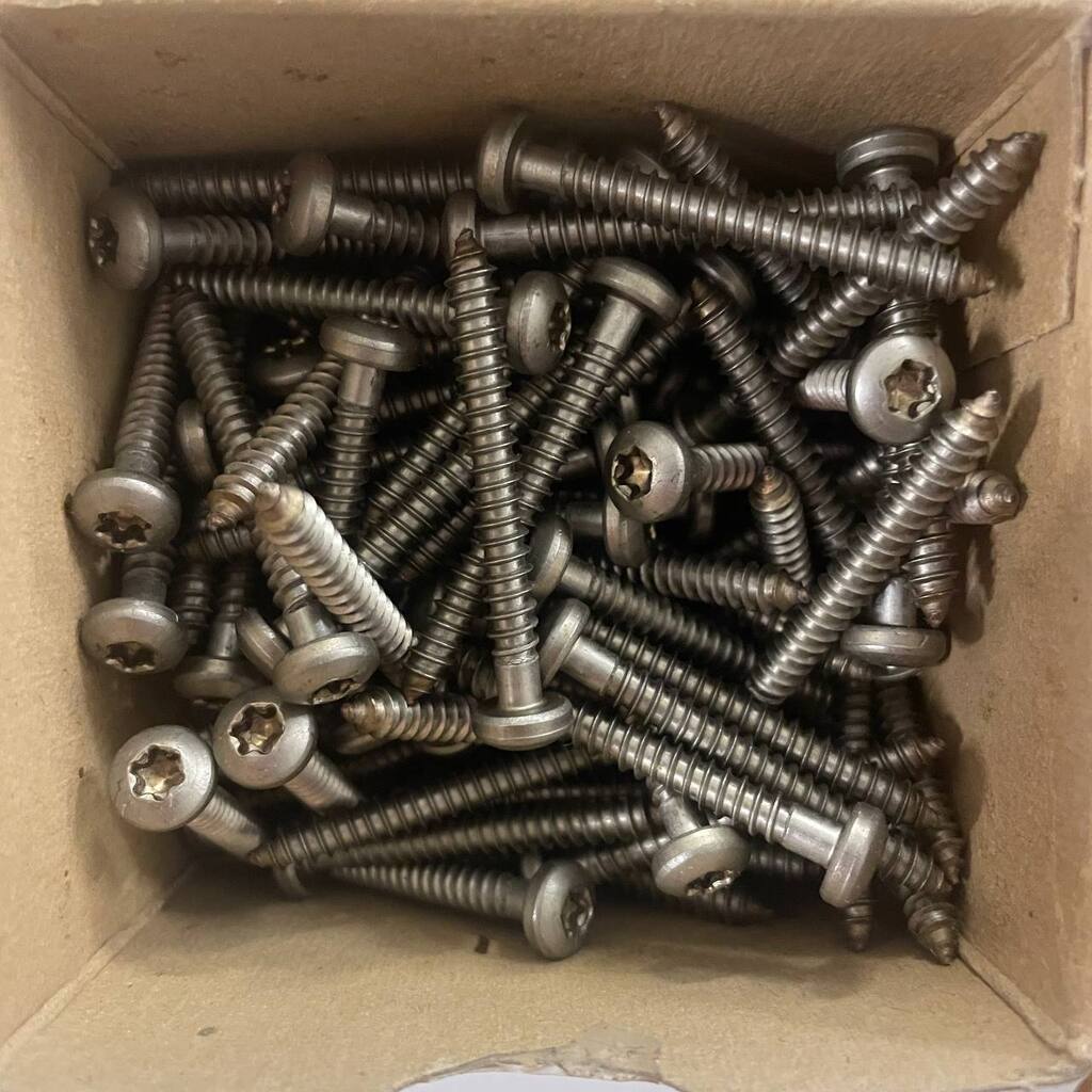 Lot de 100 - Vis à tôle - Torx - Tête bombé 4,8 x 41, inox A2 – Image 2