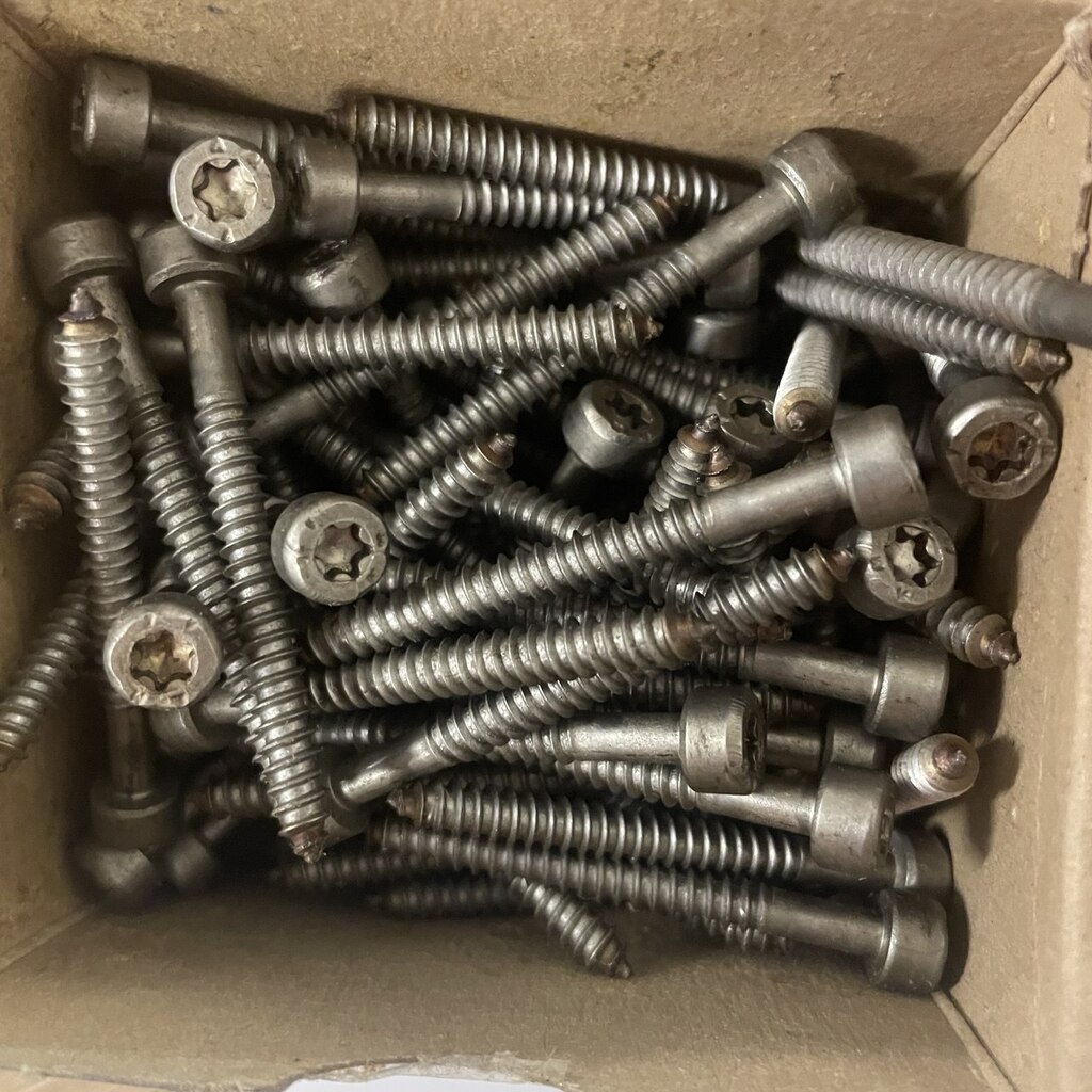 Lot de 100 - Vis à tôle - Torx - Tête cylindrique 4,8 x 47, inox A4 – Image 2