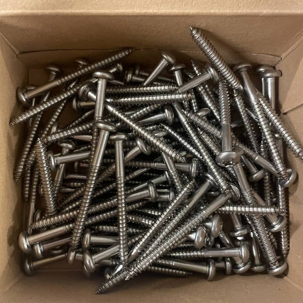 Lot de 100 - Vis à tôle - Torx - Tête bombé 4,8 x 50, inox A2 – Image 2