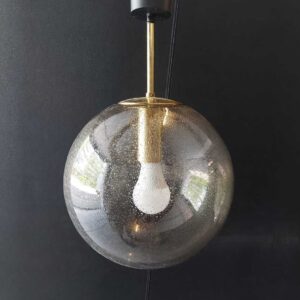 Lampe globe verre bullé Limburg
