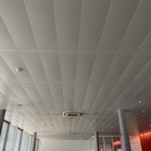 Plaques de faux plafonds blanc microperforé