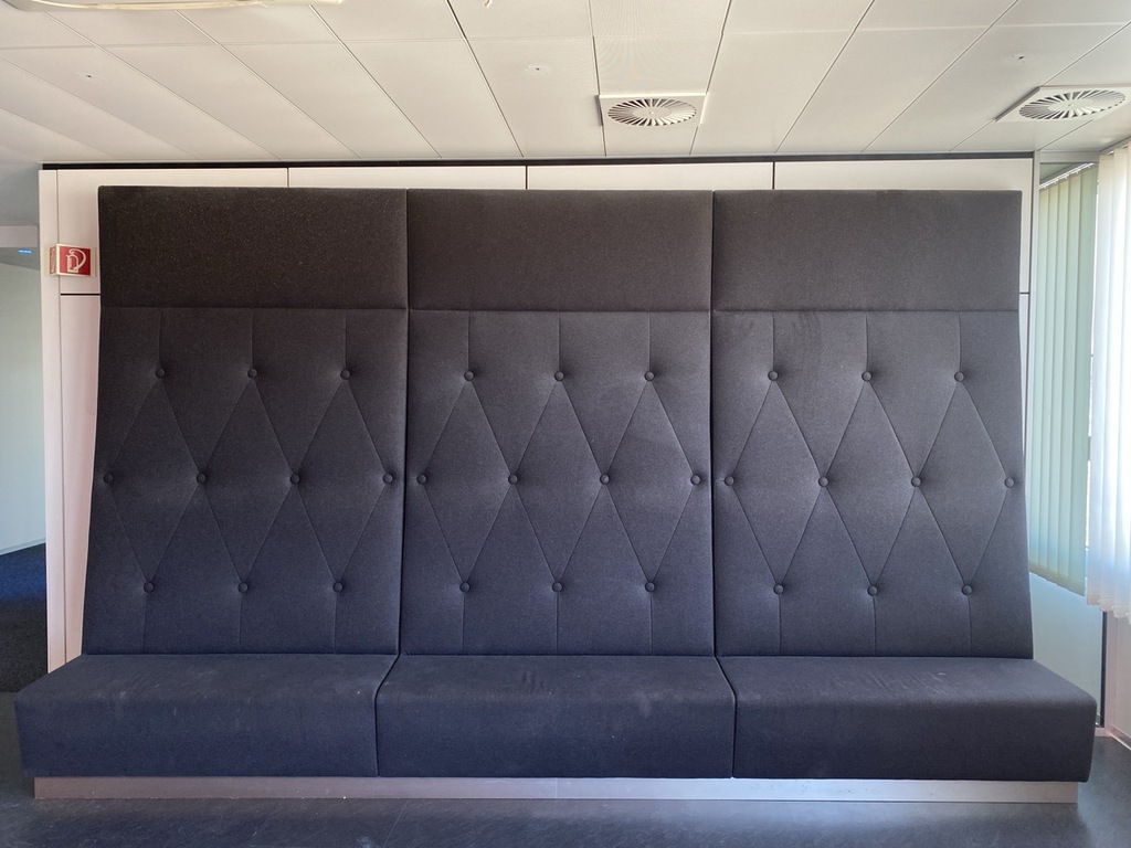 Banc molletonné en 3 pièces