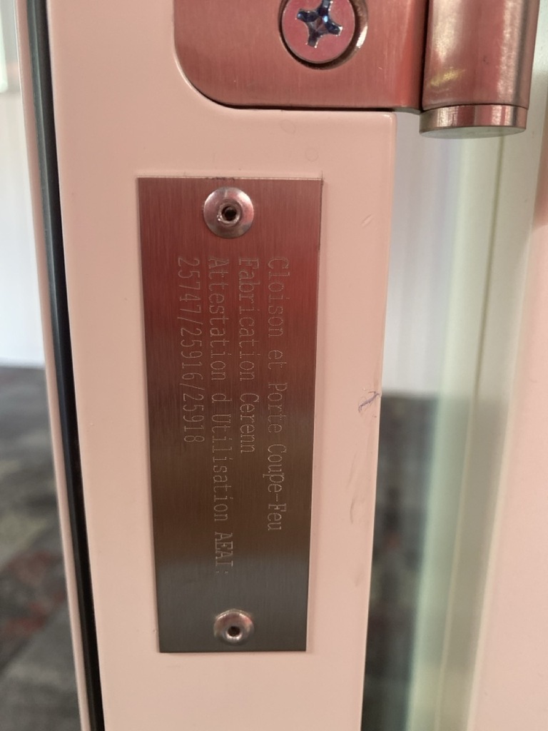 Porte coupe feu double métallique, – Image 2