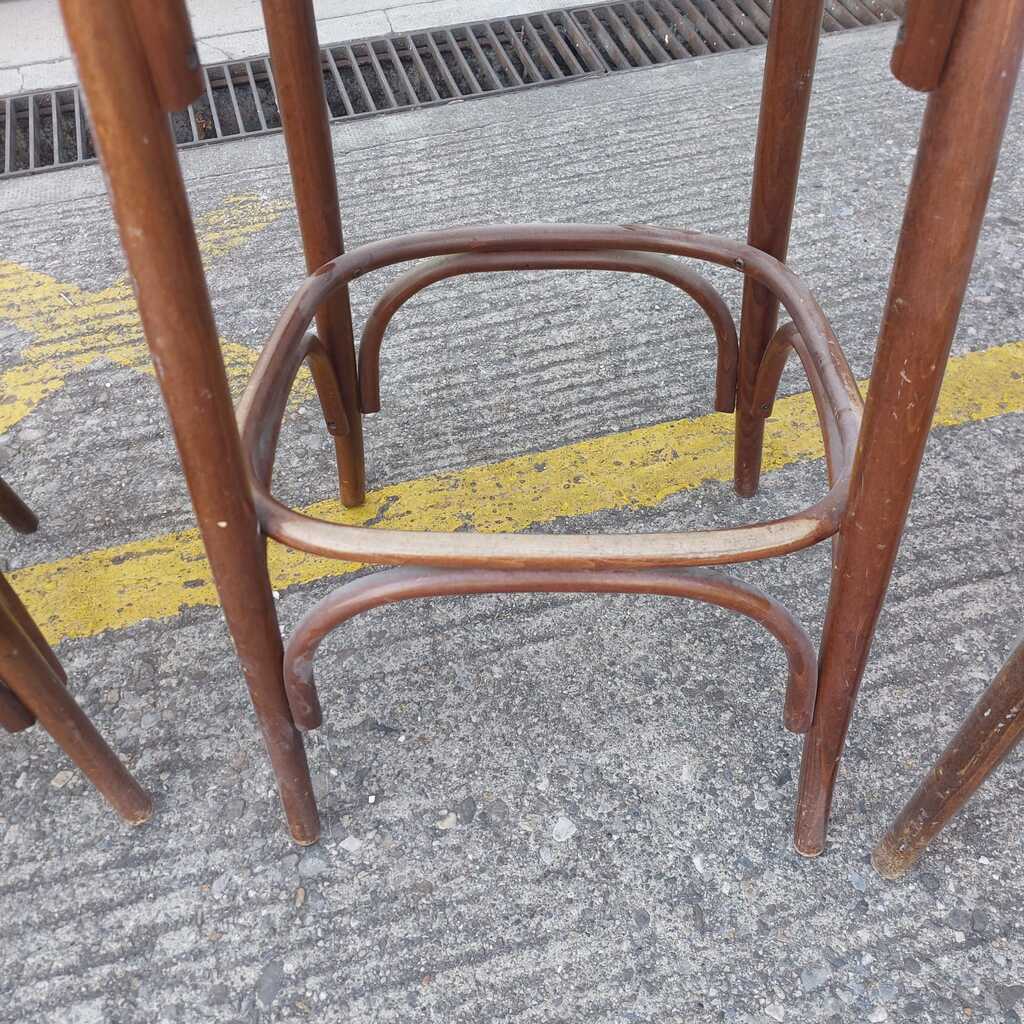 Lot de chaises de bar en bois – Image 3