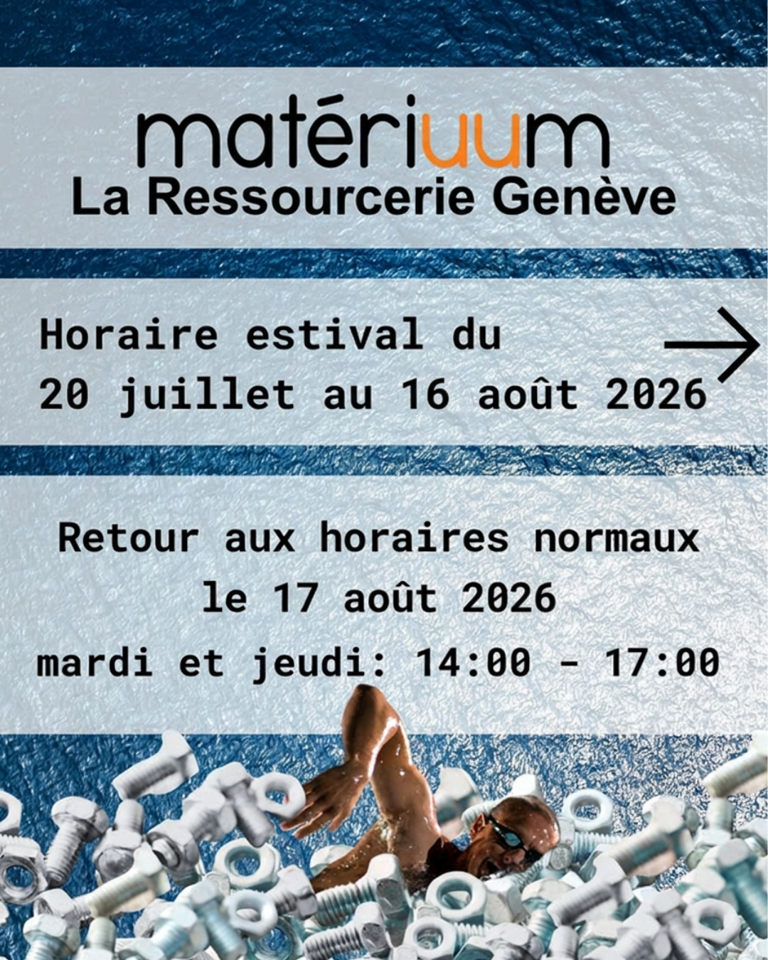 Horaire estival 2026
