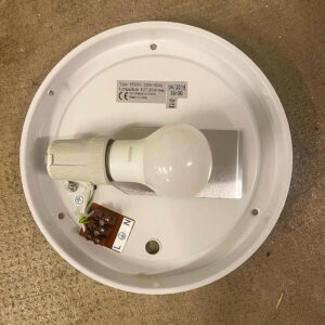 Plafonnier LED rond en verre