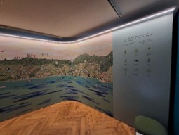Parois d'exposition en MDF 16mm avec arrondie