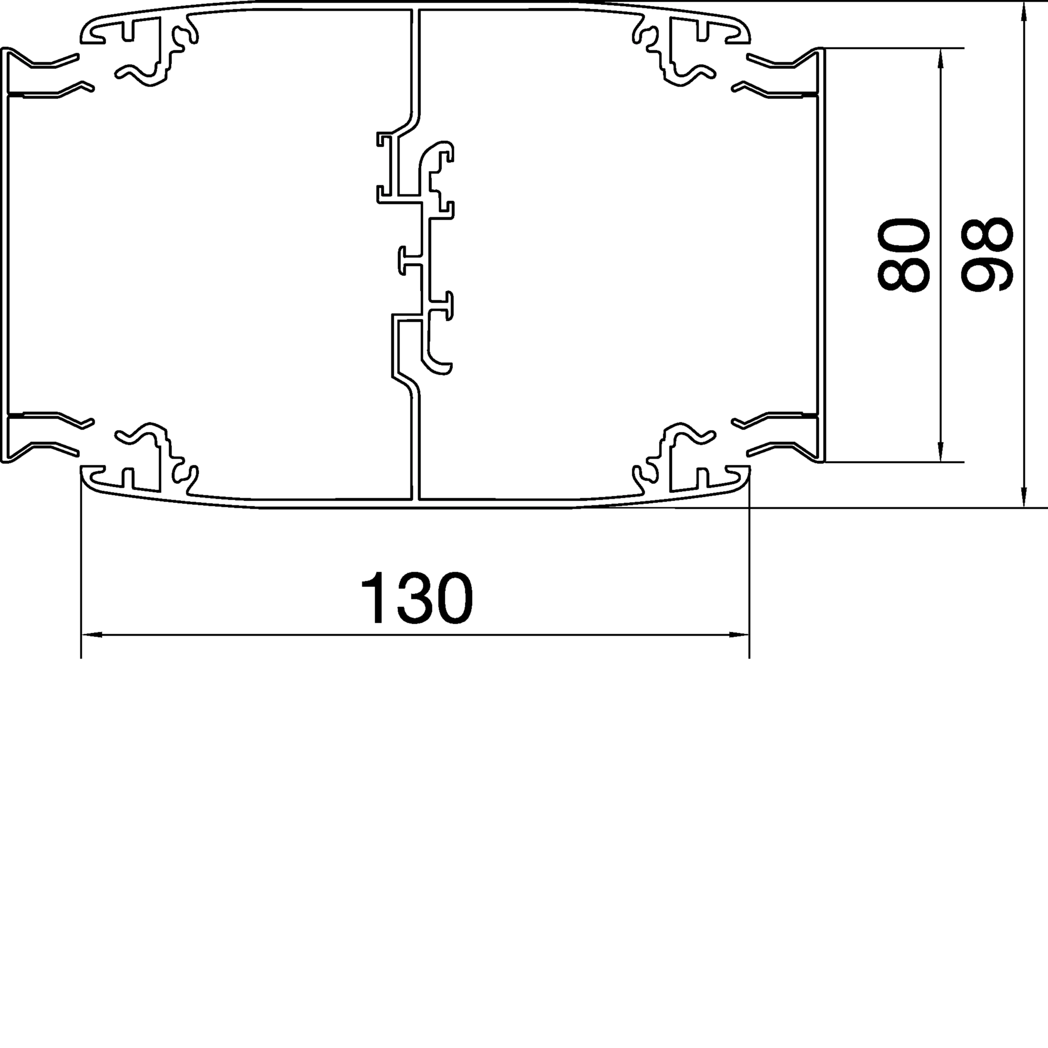Potelets de raccordement au plafond Hager H = 2,75m – Image 3