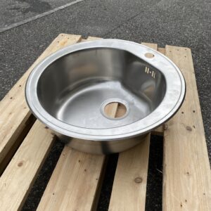 Evier inox encastrable diamètre 51 cm